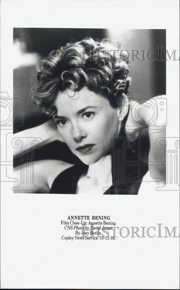 1994 Press Photo Actress Annette Bening - Historic Images