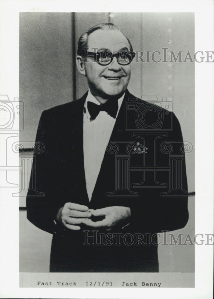 1991 Press Photo Comedian Jack Benny - Historic Images