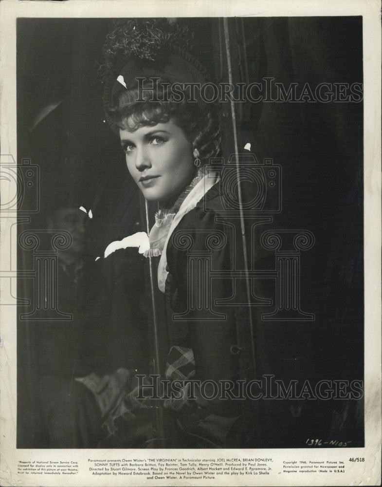 1946 Press Photo Barbara Britton &quot;The Virginian&quot; - Historic Images