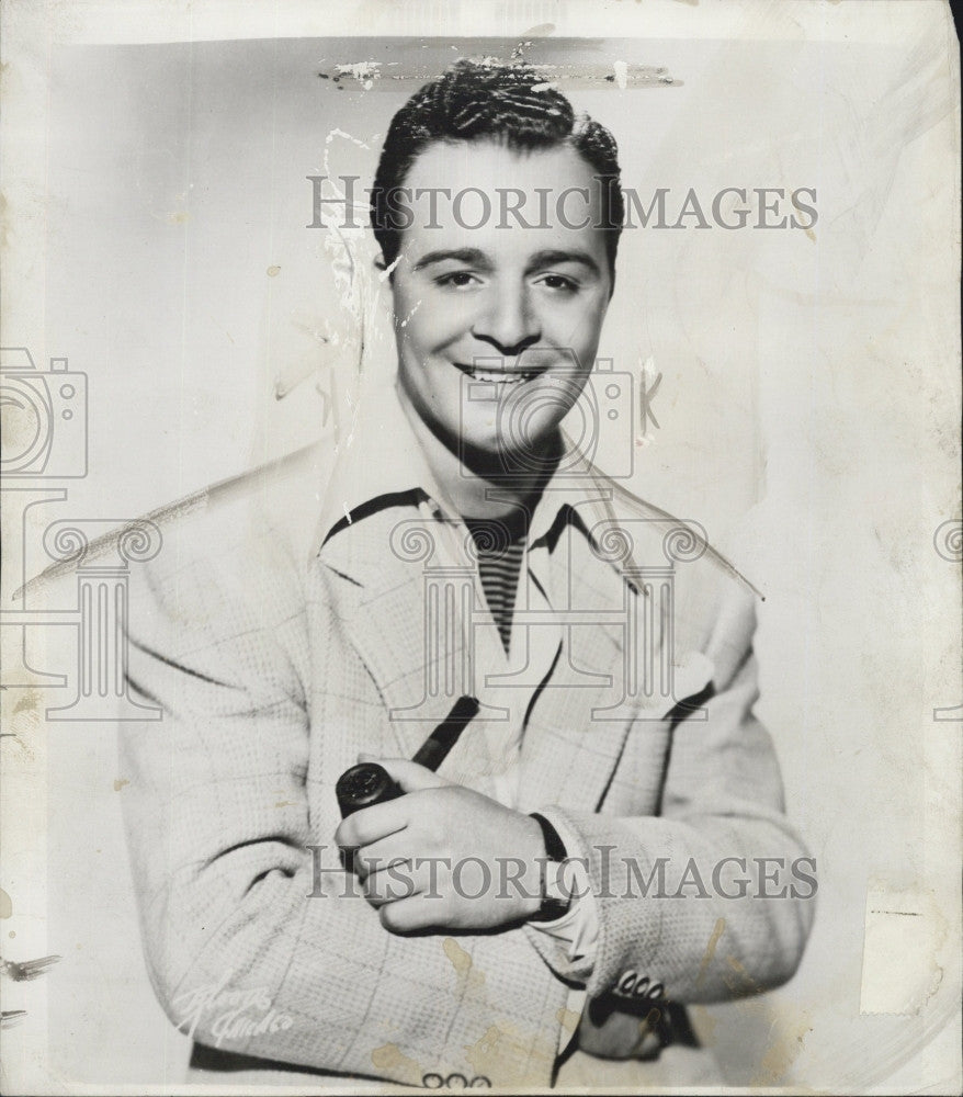 1946 Press Photo Phil Brito with Manners - Historic Images