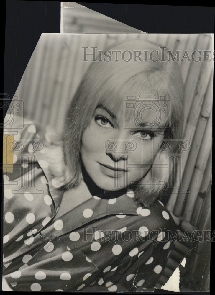 1958 Press Photo May Britt Swedish Actress THE YOUNG LIONS American Debut - Historic Images