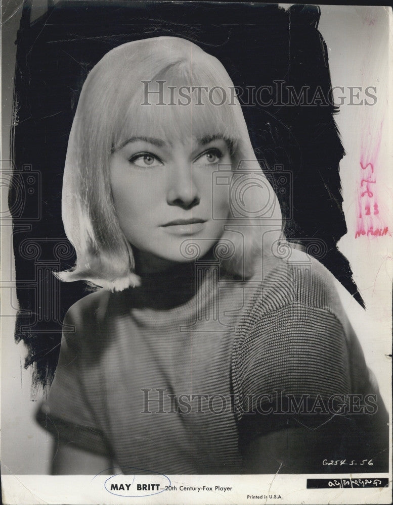 1963 Press Photo Actress May Britt in &quot;Blue Angel&quot; - Historic Images