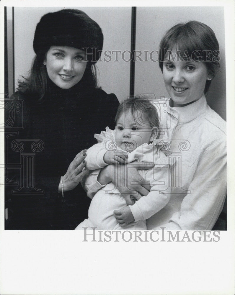 1989 Press Photo Actress Morgan Brittany at March of Dimes reception - Historic Images