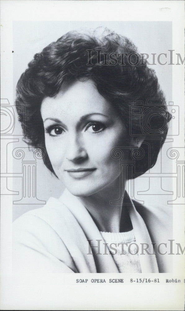 Actress Robin Strasser 1981 Vintage Press Photo Print - Historic Images