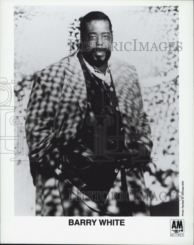 1994 Press Photo American composer and singer-songwriter Barry White - Historic Images