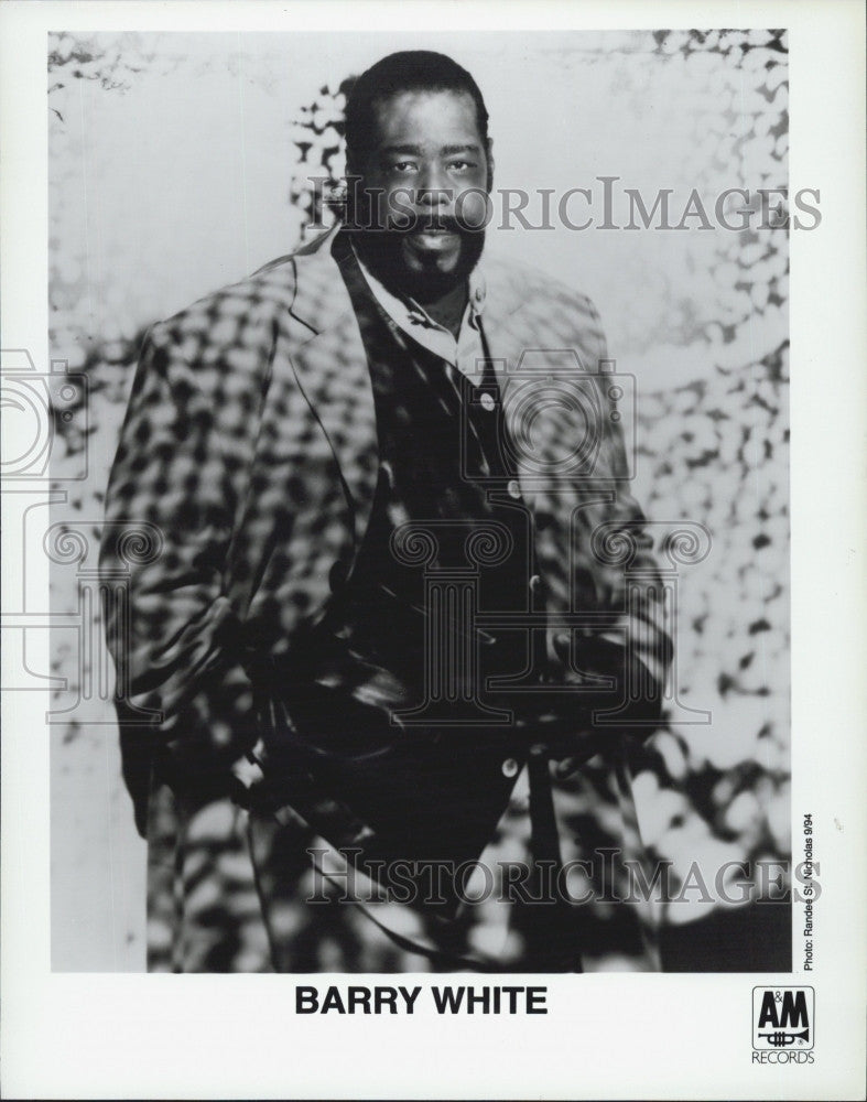 1999 Press Photo Musician Barry White for A&amp;M Records - Historic Images