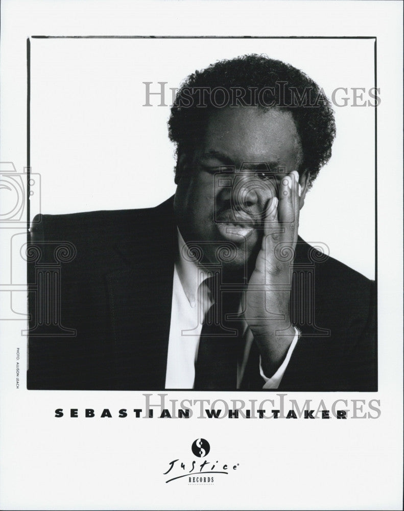 Press Photo Jazz Drummer Sebastian Whittaker - Historic Images