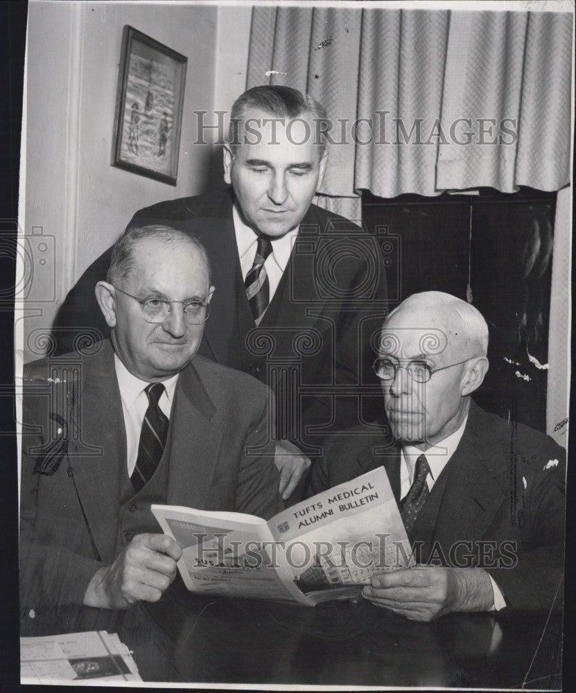 1953 Press Photo Dr John H Cauley,Dr Harry Blotner &amp; Dr Wm Browne - Historic Images