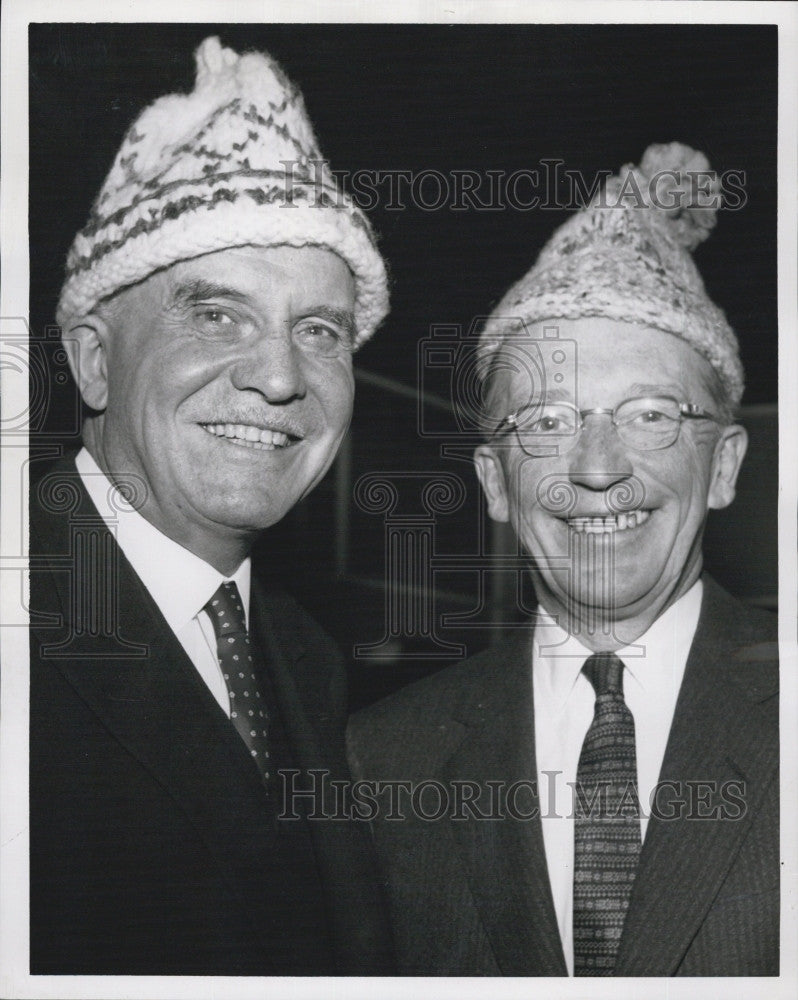 1959 Press Photo Heads of Minister Gordan Churchill &amp; Lt. Gov. Robert Murphy - Historic Images