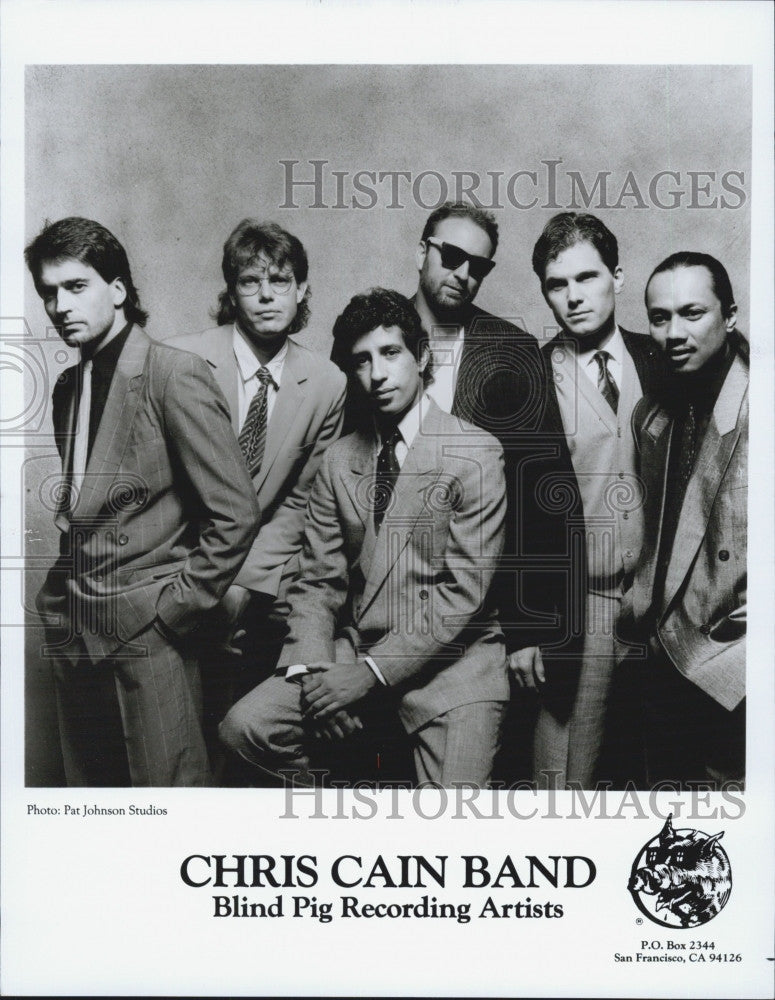 Press Photo Chris Cain Band Blind Pig Recording Artists - Historic Images