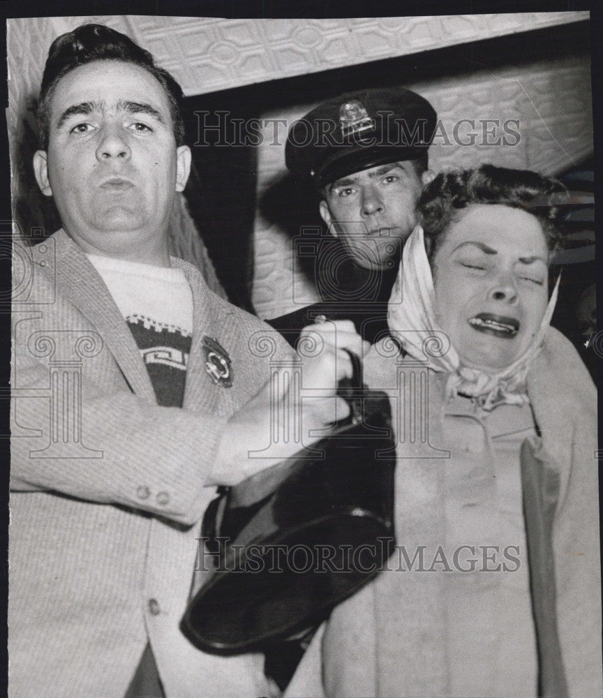 1958 Press Photo Dancer Christina Christine Arrested - Historic Images