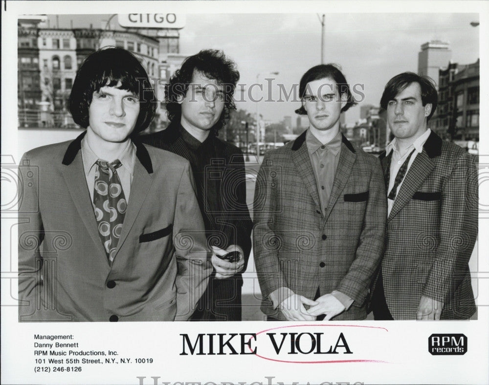 Press Photo Band,Mike Viola on APM records - Historic Images