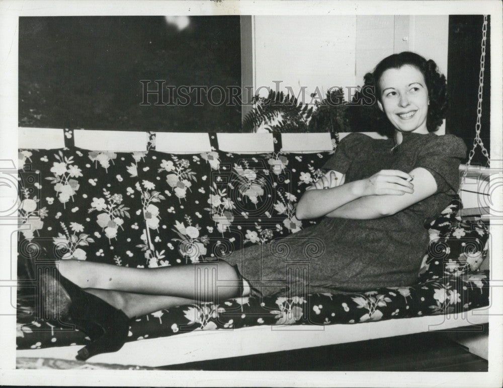 1938 Press Photo Socialite Mrs. Potter D'Orsay Palmer. - Historic Images