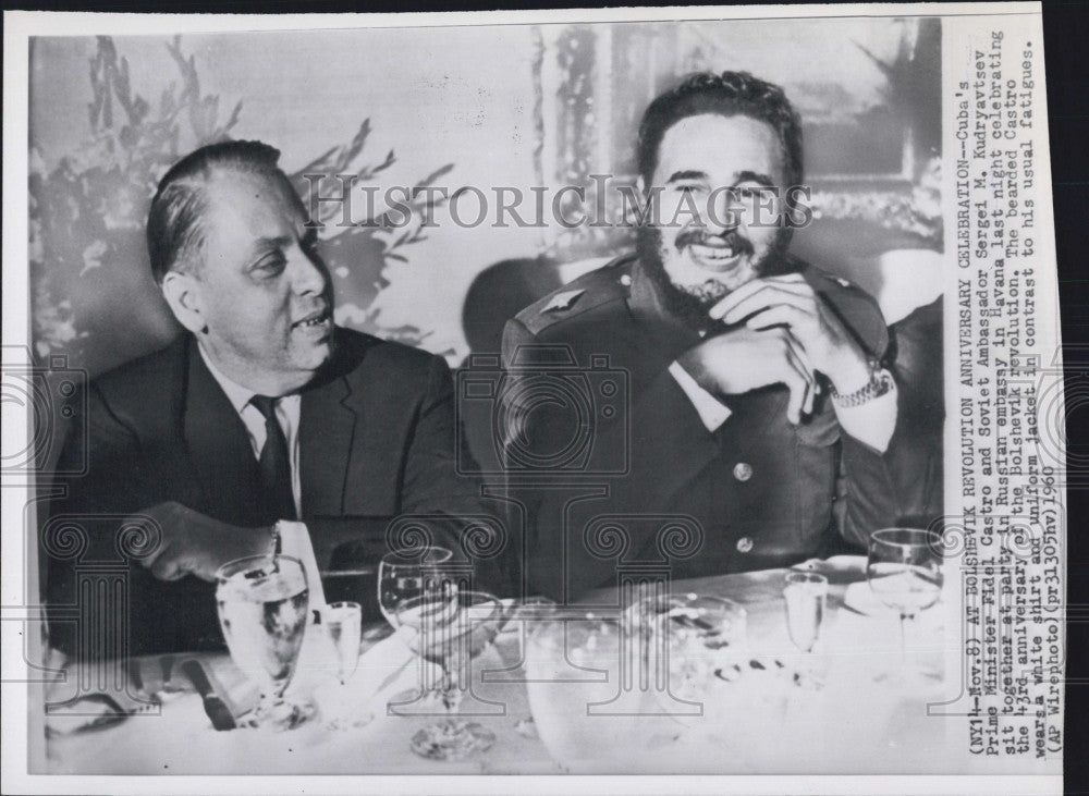 1960 Press Photo Cuba's Prime Minister Minister Fidel Castro - Historic Images