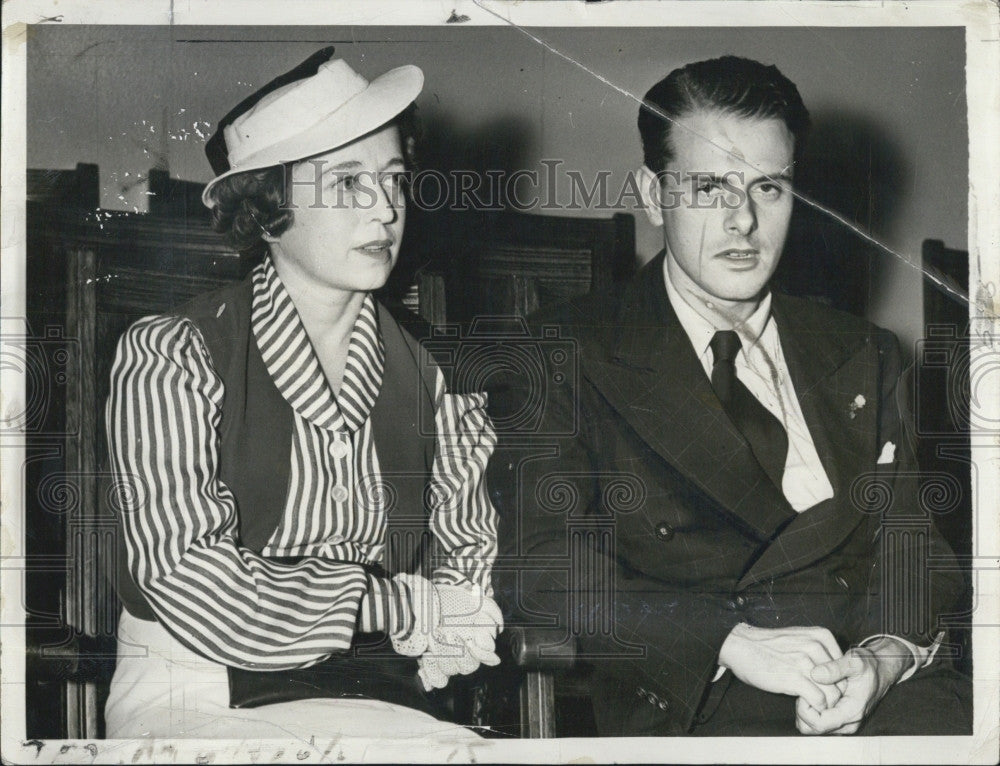 1939 Press Photo Mrs Very Sweeney Pantages &amp; husband Rodney to divorce - Historic Images