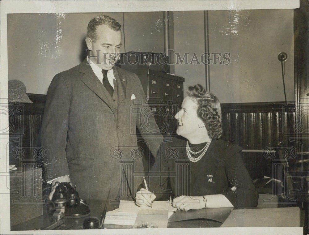 Press Photo Thomas T Gibson &amp; Mary Kelleher - Historic Images