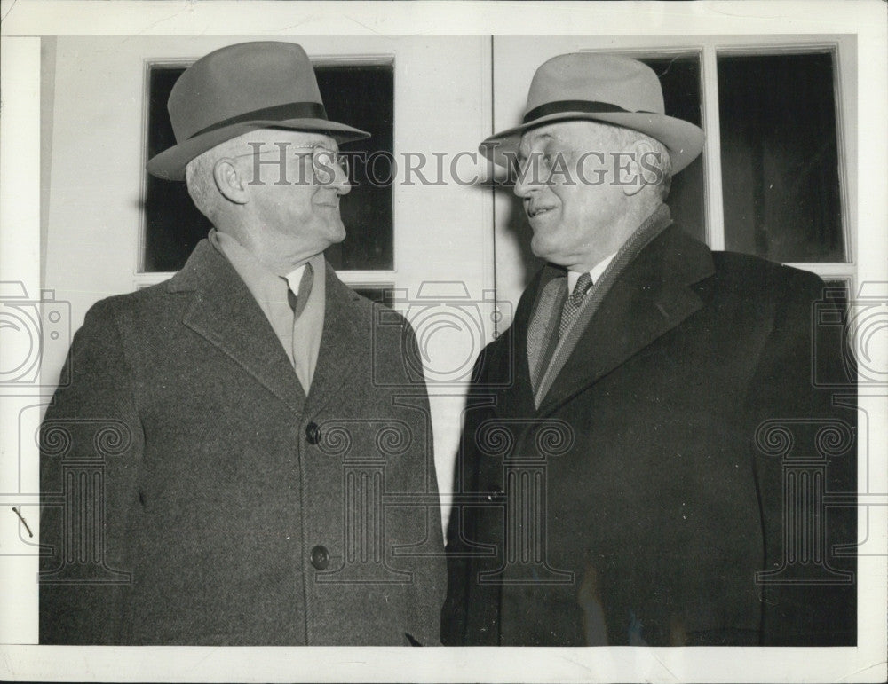 1941 Press Photo Admiral Harold Stark Chief Naval Operations Admiral Roert - Historic Images