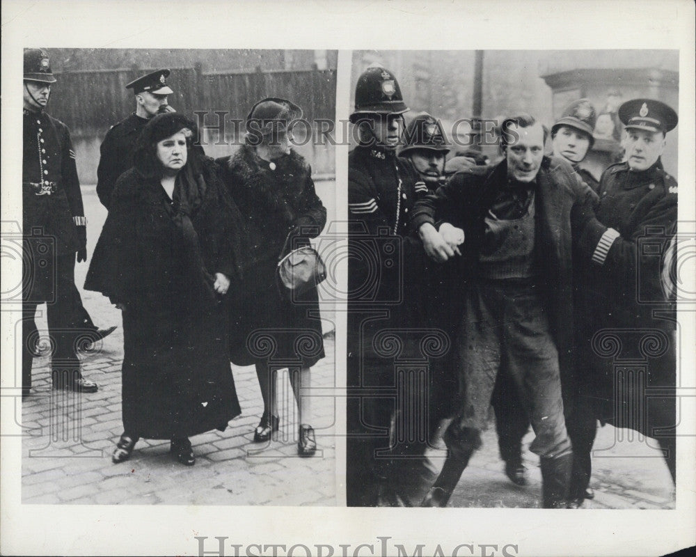 1945 Press Photo Penonvill Prison protestors in London - Historic Images