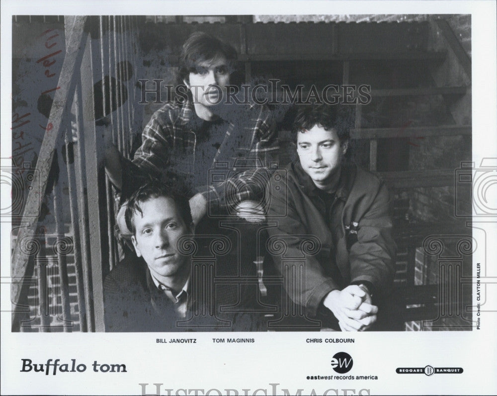 1995 Press Photo Musicians Buffalo Tom with Bill Janovitz Tom Maginnis and Chris - Historic Images