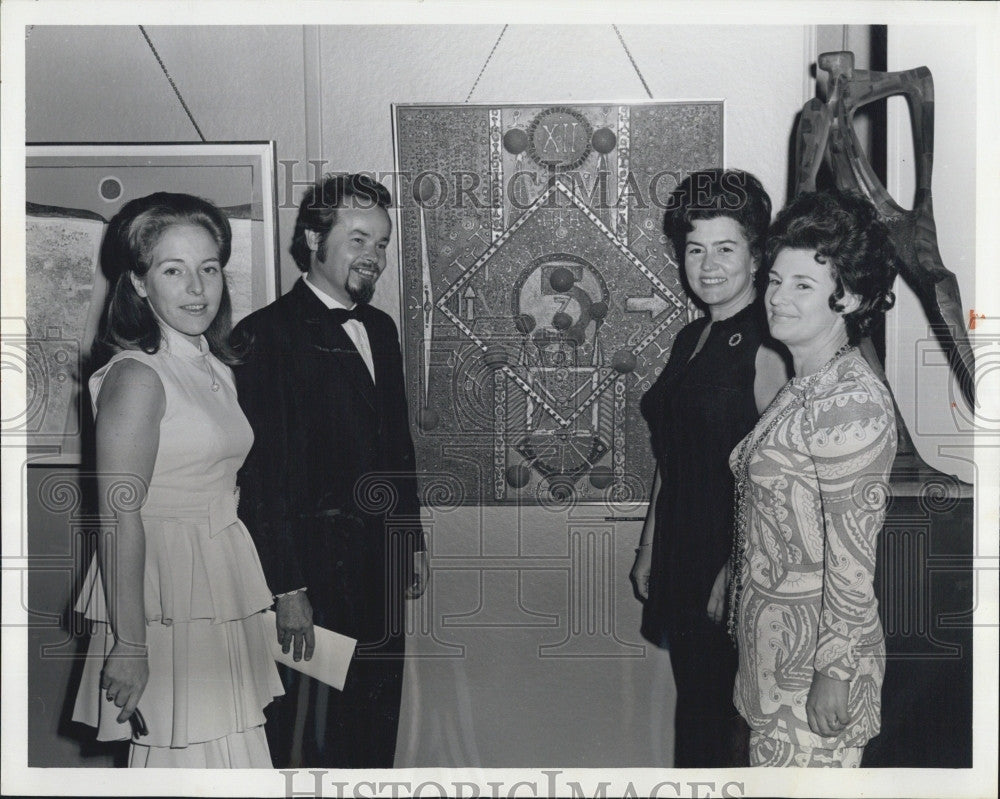 1970 Press Photo George Dergalis, Mrs. Forman, Mrs. Canter, Mrs Wadness - Historic Images