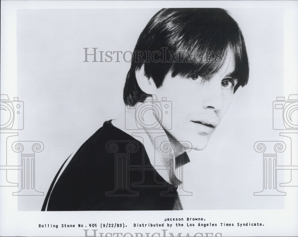 1983 Press Photo Popular Musician Jackson Browne - Historic Images