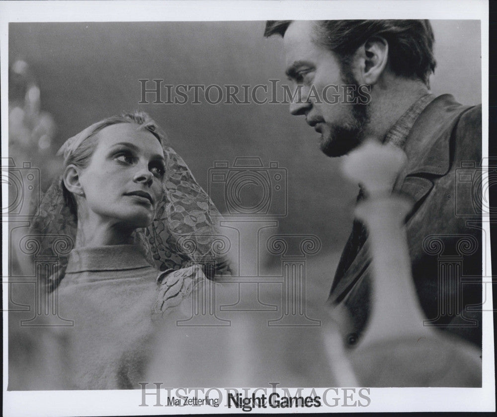 1967 Press Photo Lena Brundin and Keve Hjelm in night games - Historic Images