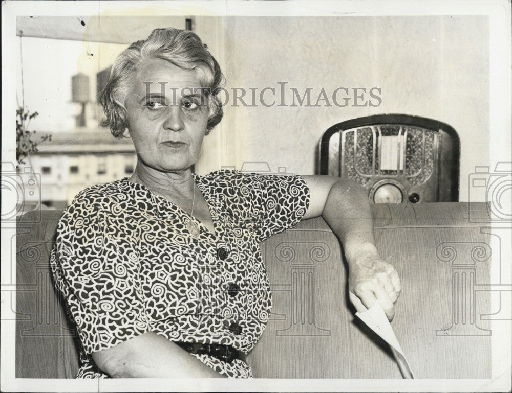 1938 Press Photo Mrs. James Hines, Wife of Criminal - Historic Images