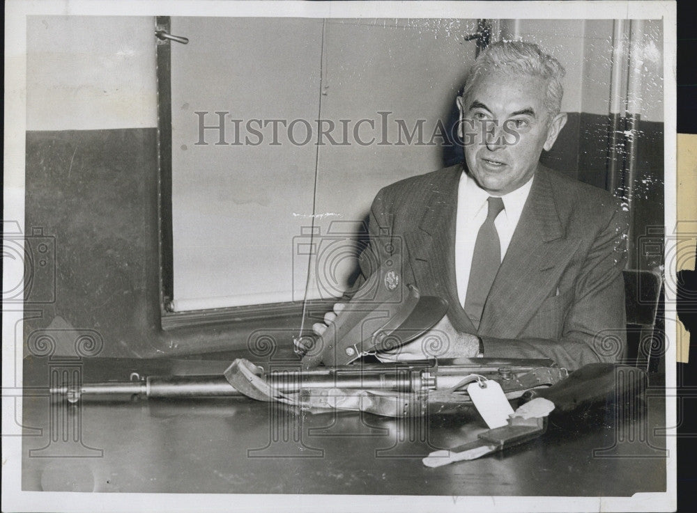 1945 Press Photo John Hines of the Lynn Police Dept. - Historic Images