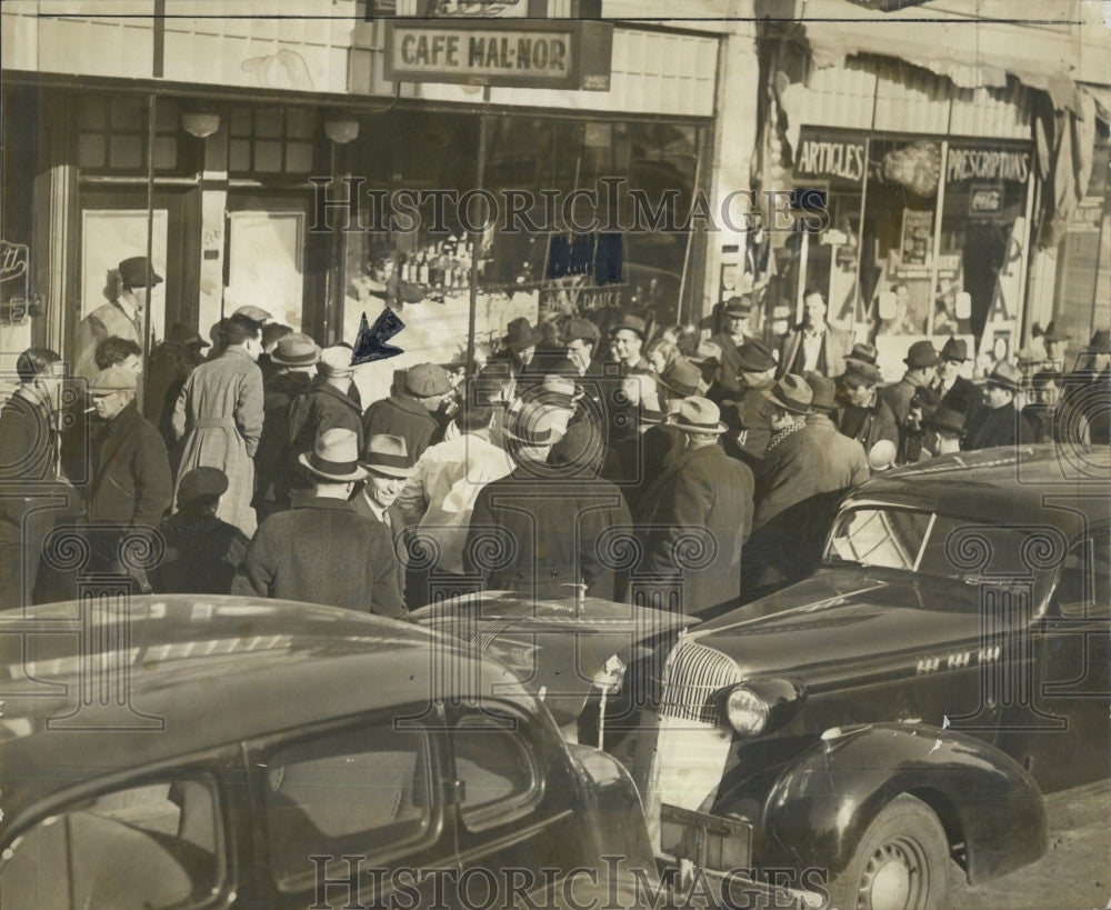 1937 Press Photo Mal-Nor Cafe Where Owner Louis Gaeta Shot And Killed - Historic Images