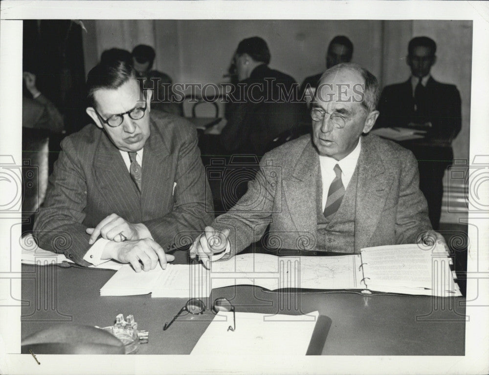 1939 Press Photo The Senate Naval Affairs Committee Hearing. - Historic Images