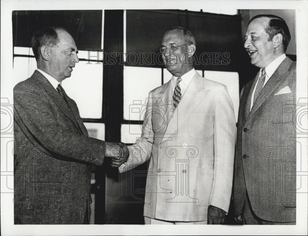 1939 Press Photo Adm.William Leahy, Adm.J.O.Richardson, Adm Adolphus Andrews. - Historic Images