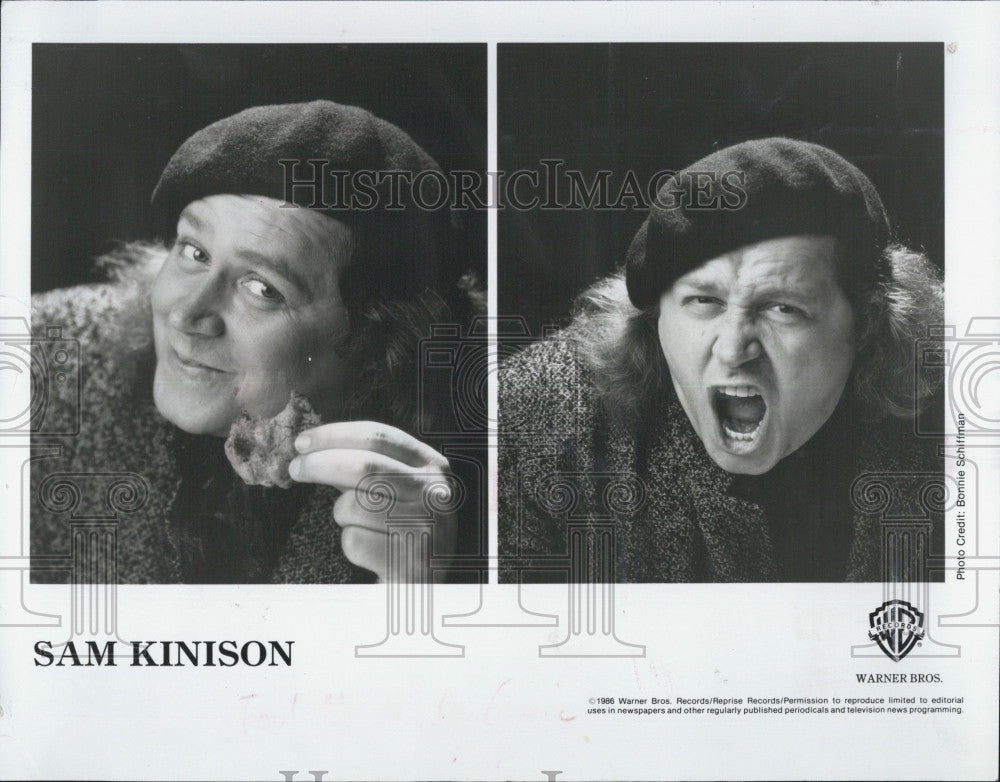 1986 Press Photo Actor Comedian Sam Kinison - Historic Images