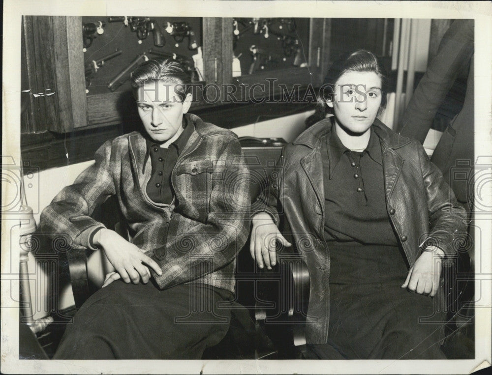 1938 Press Photo Mrs. Ethel Sohl &amp; Genevieve Owens After Arrest In Slaying - Historic Images