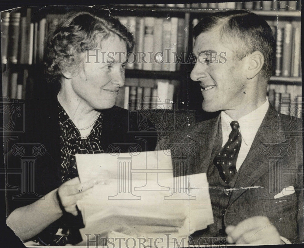 1938 Press Photo Mr. and Mrs. Leverett Saltonstall - Historic Images