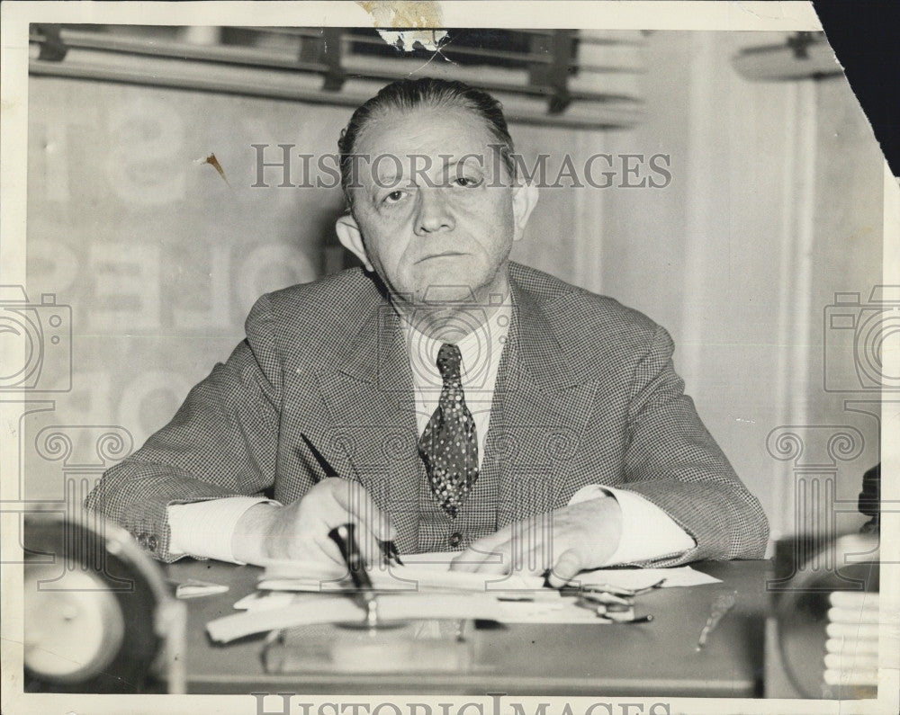 1939 Press Photo President of Massachusetts Wholesale Liquor Dealers Association - Historic Images