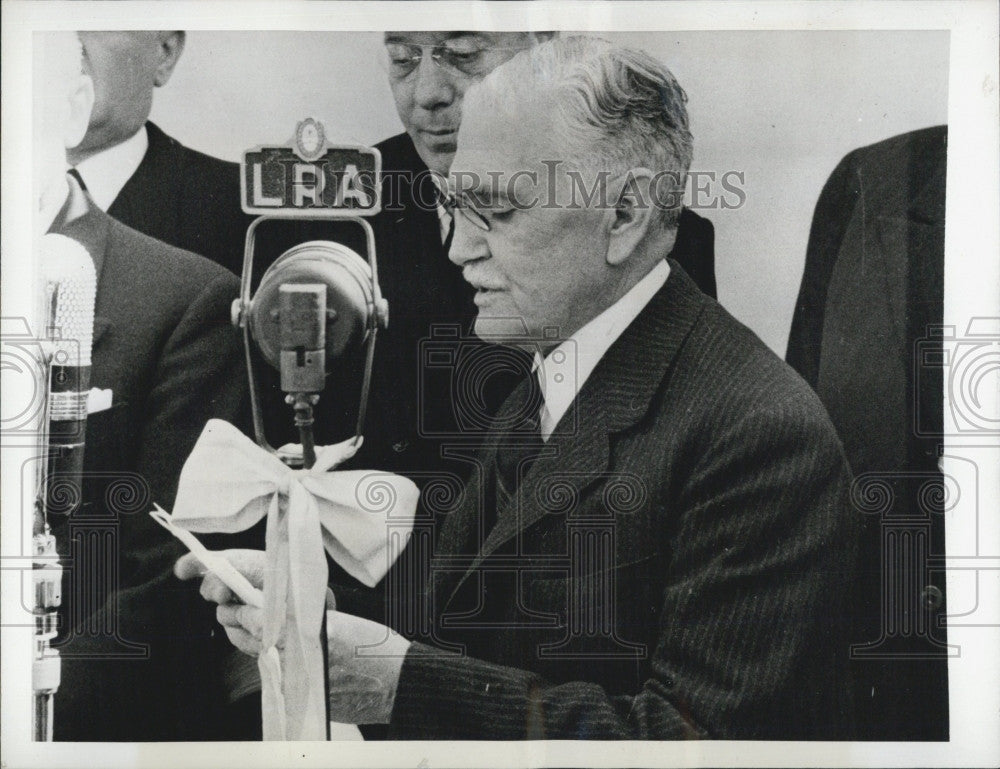 1943 Press Photo Argentinian President Ramon Castillo - Historic Images