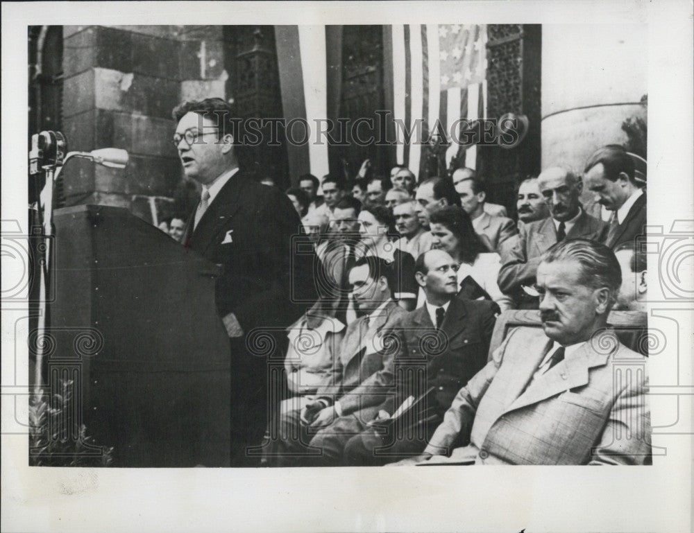 1947 Press Photo US Amb to Hungary, Seldyn Chapin - Historic Images