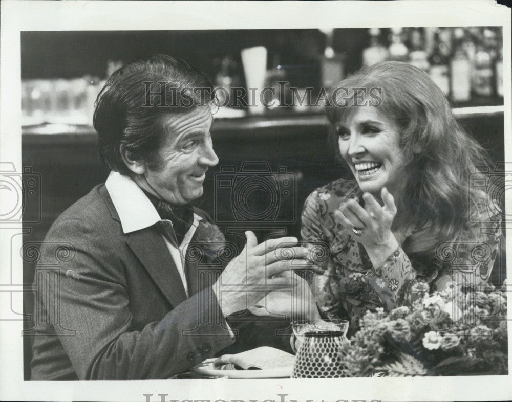 1972 Press Photo  Actress Anne Meara&amp; Gabriel Dell &quot;The COrner Bar&quot; - Historic Images