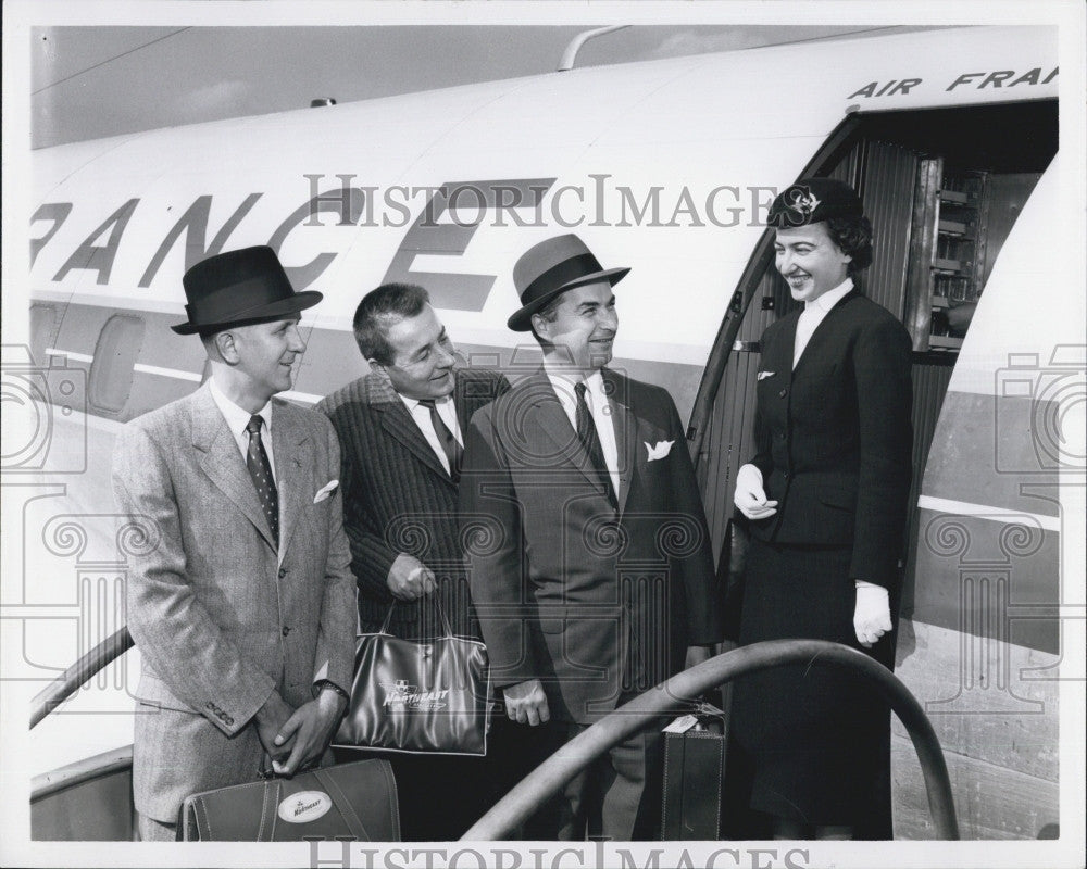 1957 Press Photo Robert J William,Clayton E Cruickshank &amp; Robert B Stevenson - Historic Images