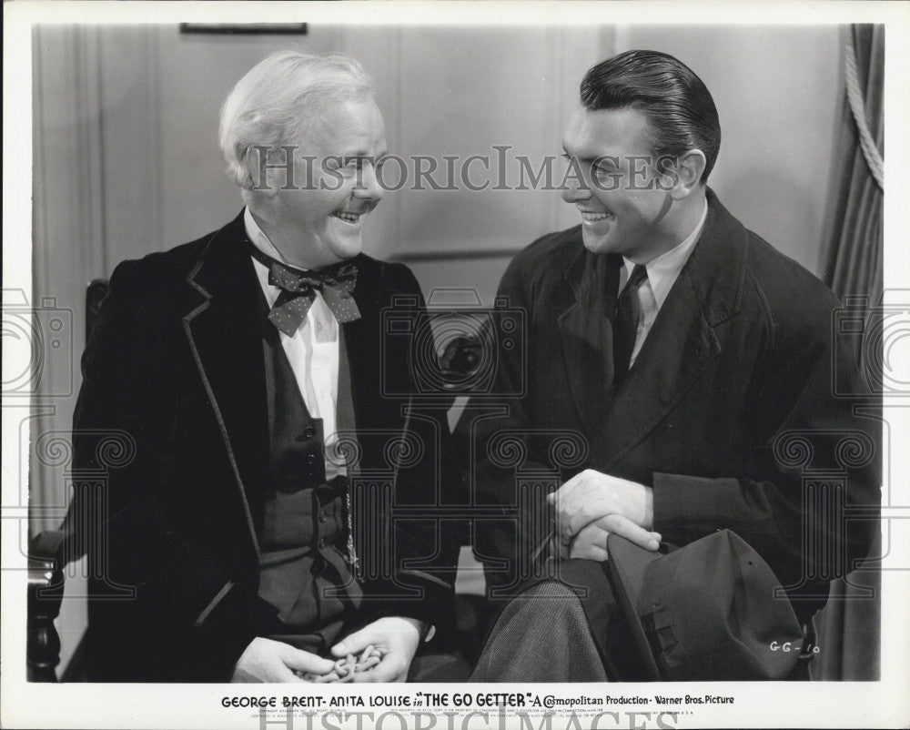 1937 Press Photo Charles Winninger & George Brent in "The Go Getter" - Historic Images