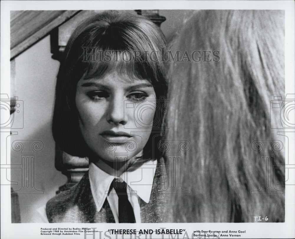 1969 Press Photo Essy Persson in &quot;Therese and Isabelle&quot; - Historic Images