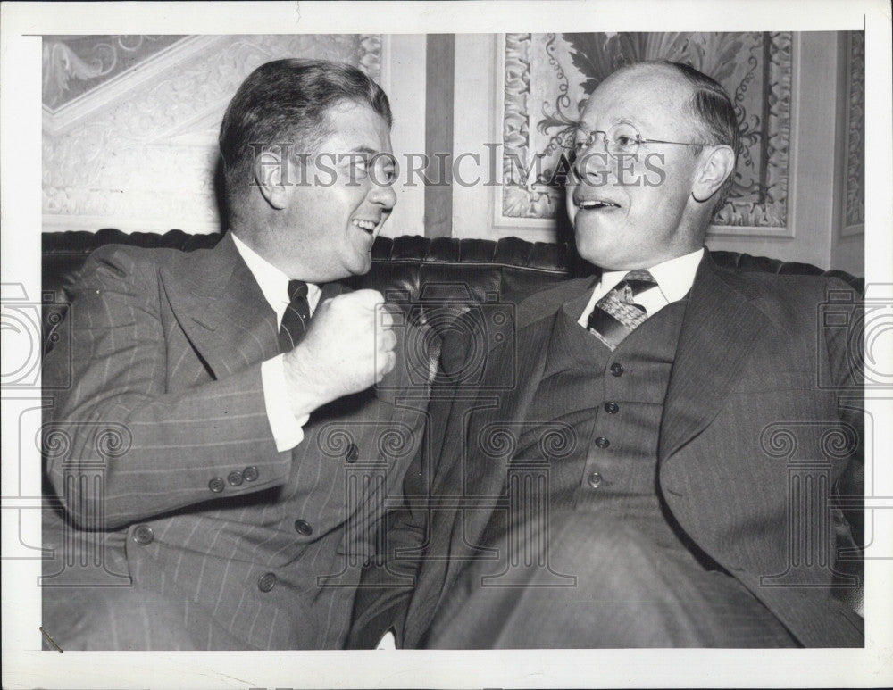 1939 Press Photo Sen. Bob LaFollette &amp; Sen Robert A Taft - Historic Images