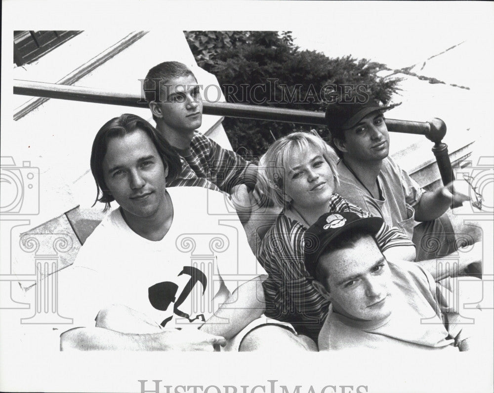 Press Photo Members Of Alternative Rock Band Letters To Cleo - Historic Images