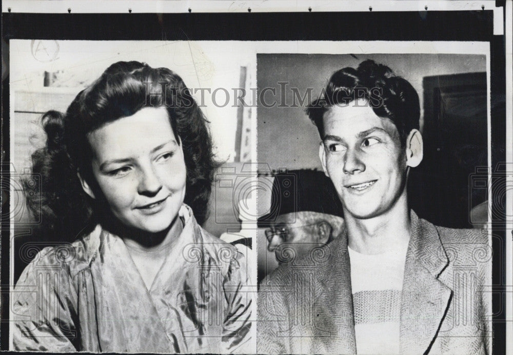 1948 Press Photo Lawrence Powell Jailed For Marrying 15 Year Old Ruth Dixon - Historic Images