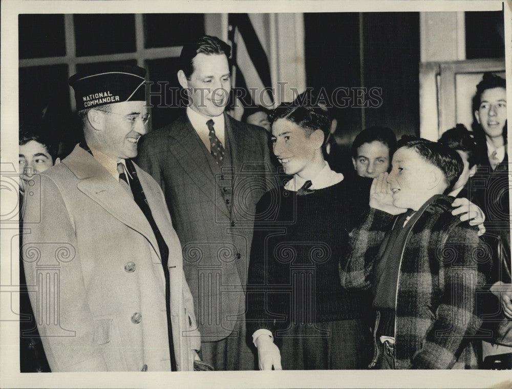 1938 Press Photo National Commander of American Legion Stephan Chadwick &amp; Others - Historic Images