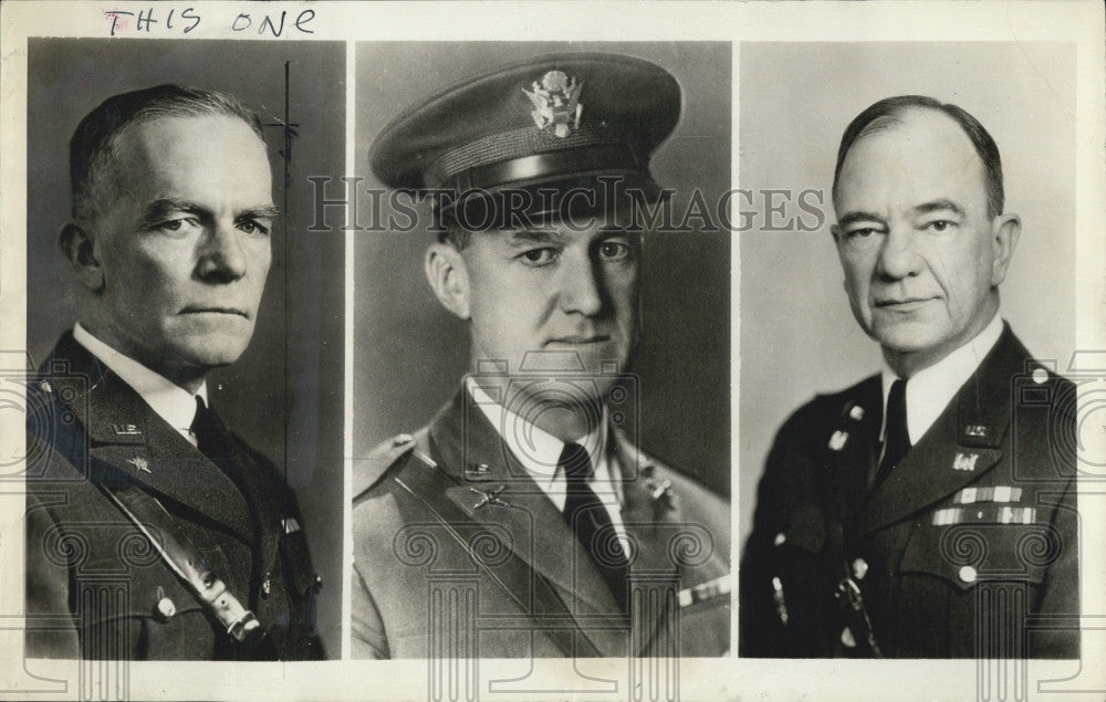 1938 Press Photo 3 Colonels Chaffee, Shedd & Sultan Were Appointed Brig Generals - Historic Images