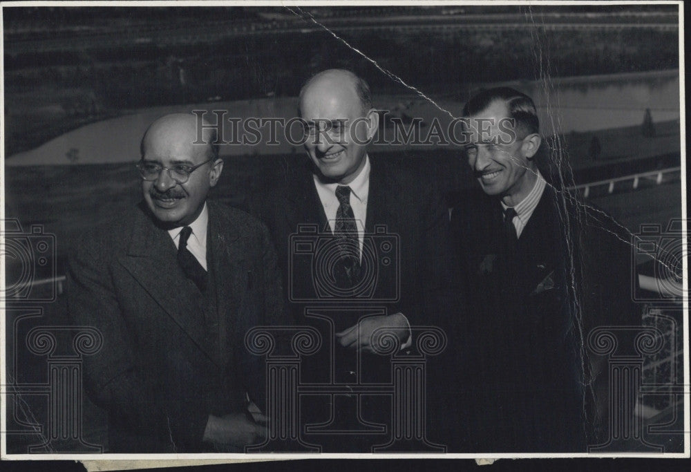 1946 Press Photo Sr Eduardo Suarez, Henry Morganthau, &amp; sr Pablo Macedo of Mexic - Historic Images