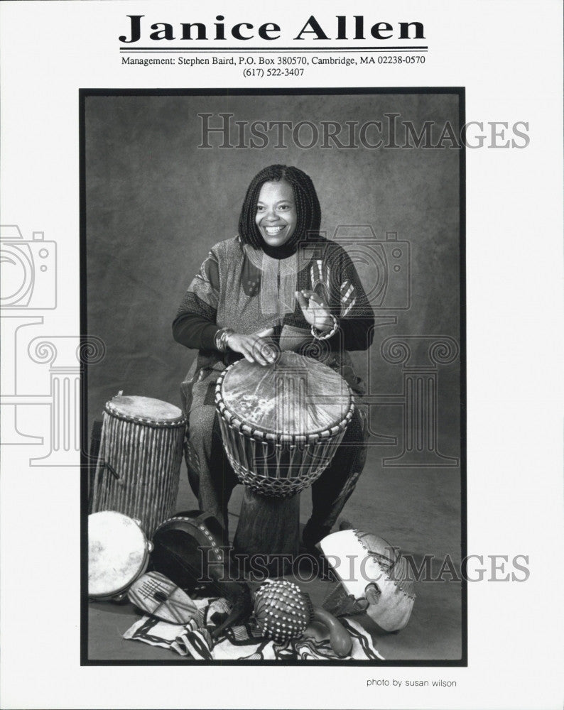 Press Photo Musician Janice Allen - Historic Images