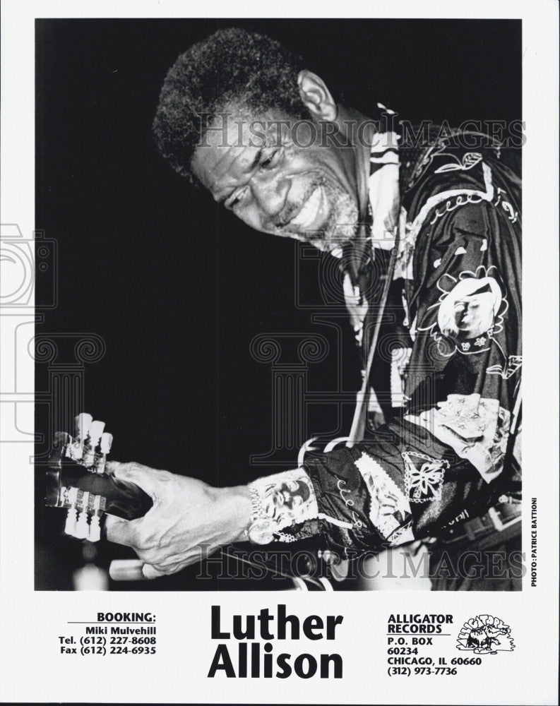 Press Photo Musician Luther Allison - Historic Images