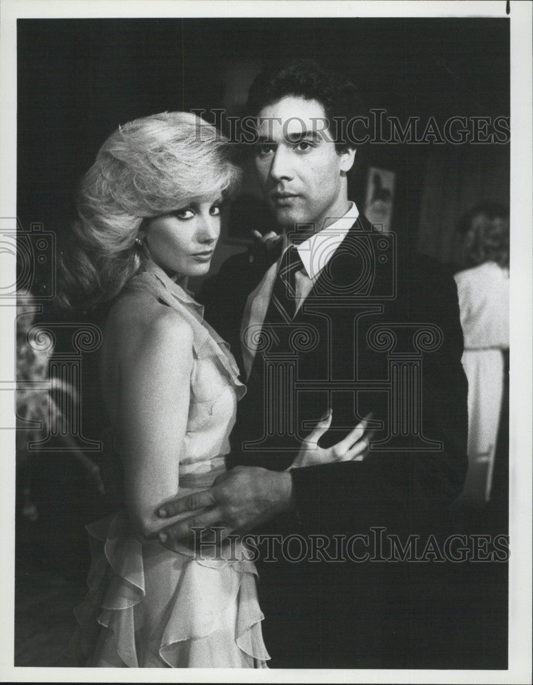 1982 Press Photo Morgan Fairchild &amp; Fernando Allende in &quot;The Explosion&quot; - Historic Images